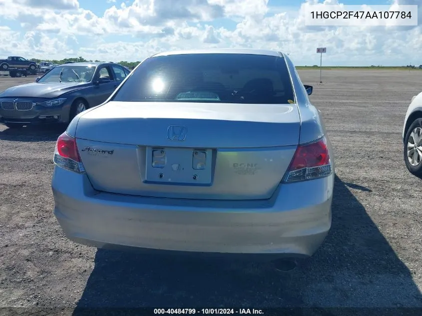 2010 Honda Accord 2.4 Lx-P VIN: 1HGCP2F47AA107784 Lot: 40484799