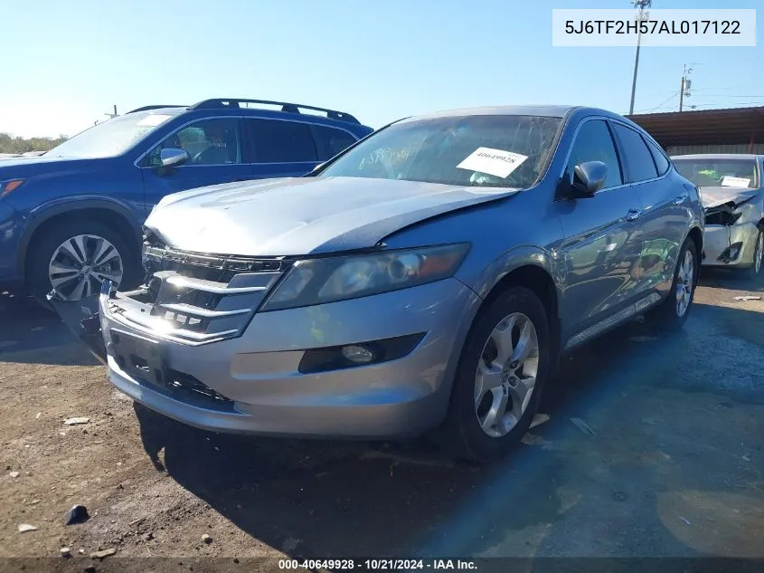 2010 Honda Accord Crosstour Ex-L VIN: 5J6TF2H57AL017122 Lot: 40649928