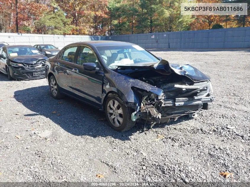 2010 Honda Accord 3.5 Ex-L VIN: 5KBCP3F89AB011686 Lot: 40653296