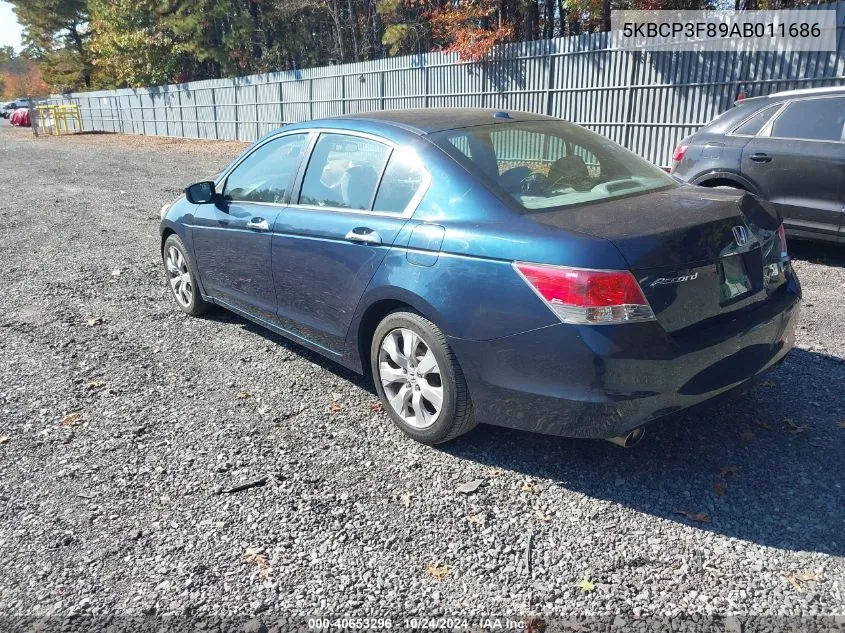 2010 Honda Accord 3.5 Ex-L VIN: 5KBCP3F89AB011686 Lot: 40653296