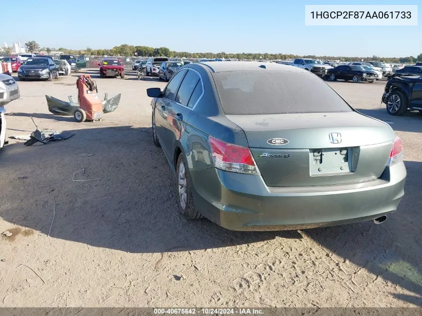 1HGCP2F87AA061733 2010 Honda Accord 2.4 Ex-L