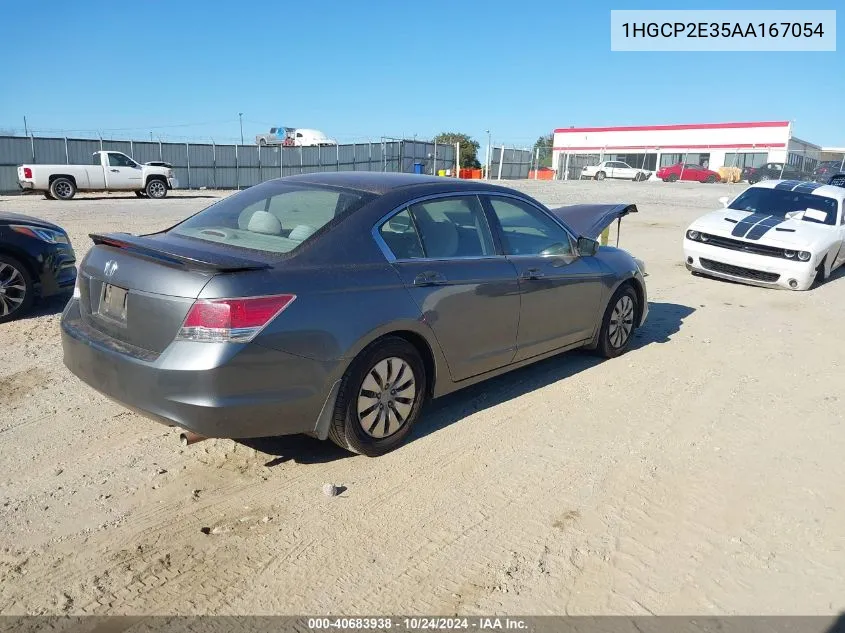 2010 Honda Accord 2.4 Lx VIN: 1HGCP2E35AA167054 Lot: 40683938