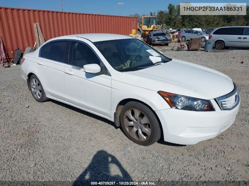 1HGCP2F33AA186331 2010 Honda Accord 2.4 Lx