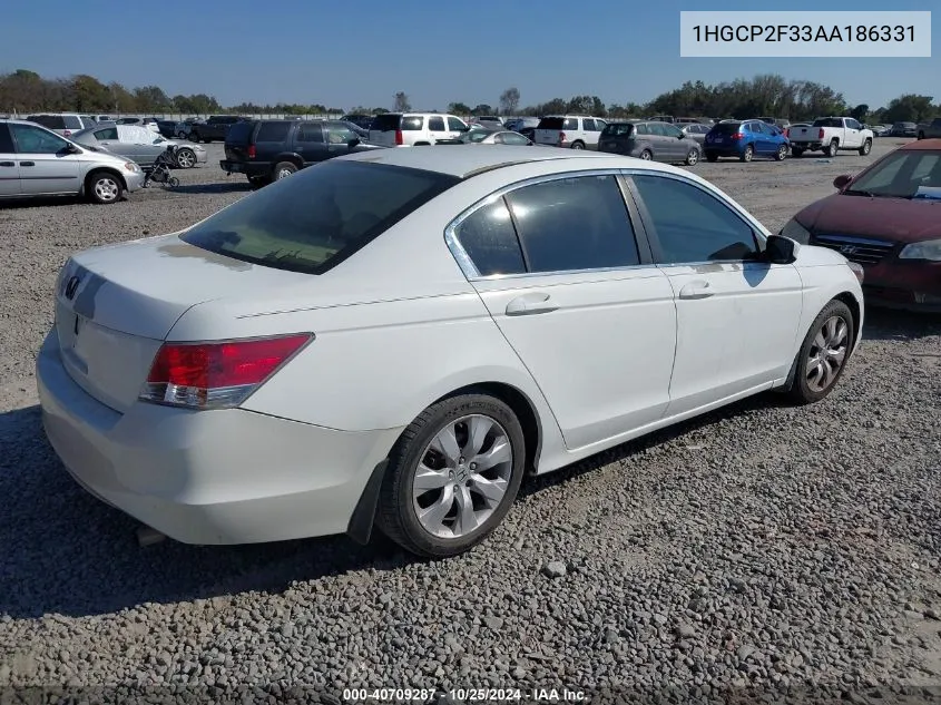 1HGCP2F33AA186331 2010 Honda Accord 2.4 Lx