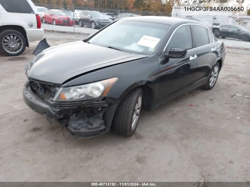 2010 Honda Accord 3.5 Ex-L VIN: 1HGCP3F84AA005660 Lot: 40713192