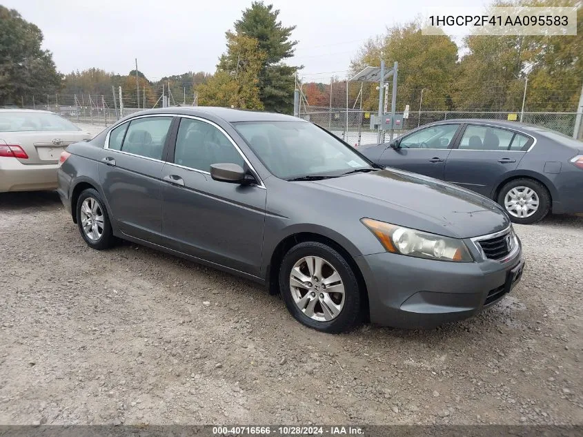 2010 Honda Accord 2.4 Lx-P VIN: 1HGCP2F41AA095583 Lot: 40716566