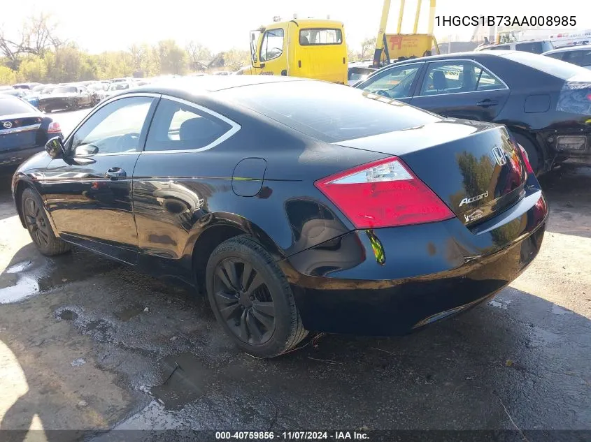 2010 Honda Accord 2.4 Ex VIN: 1HGCS1B73AA008985 Lot: 40759856