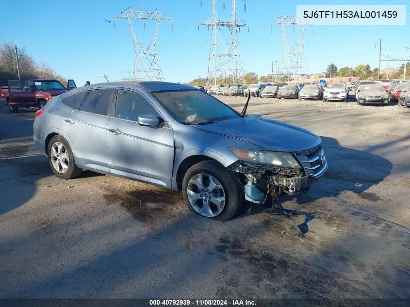 2010 Honda Accord Crosstour Ex-L VIN: 5J6TF1H53AL001459 Lot: 40792939