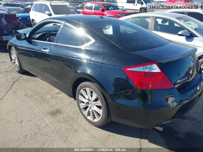 1HGCS2B87AA006378 2010 Honda Accord 3.5 Ex-L