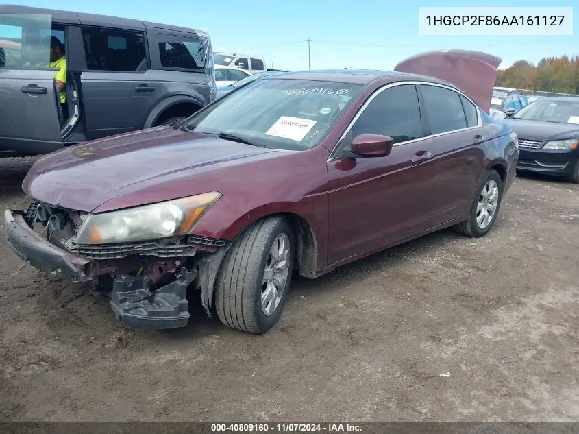 2010 Honda Accord Sdn 2.4 Ex-L/Ex-L VIN: 1HGCP2F86AA161127 Lot: 40809160