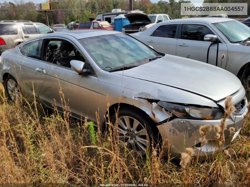 2010 Honda Accord 3.5 Ex-L VIN: 1HGCS2B88AA004557 Lot: 40815145