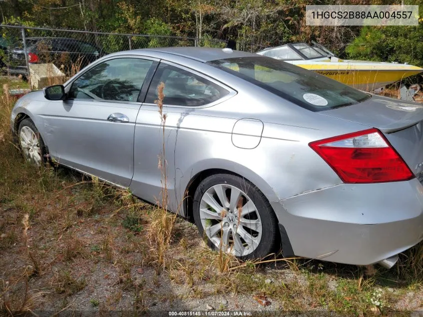 2010 Honda Accord 3.5 Ex-L VIN: 1HGCS2B88AA004557 Lot: 40815145