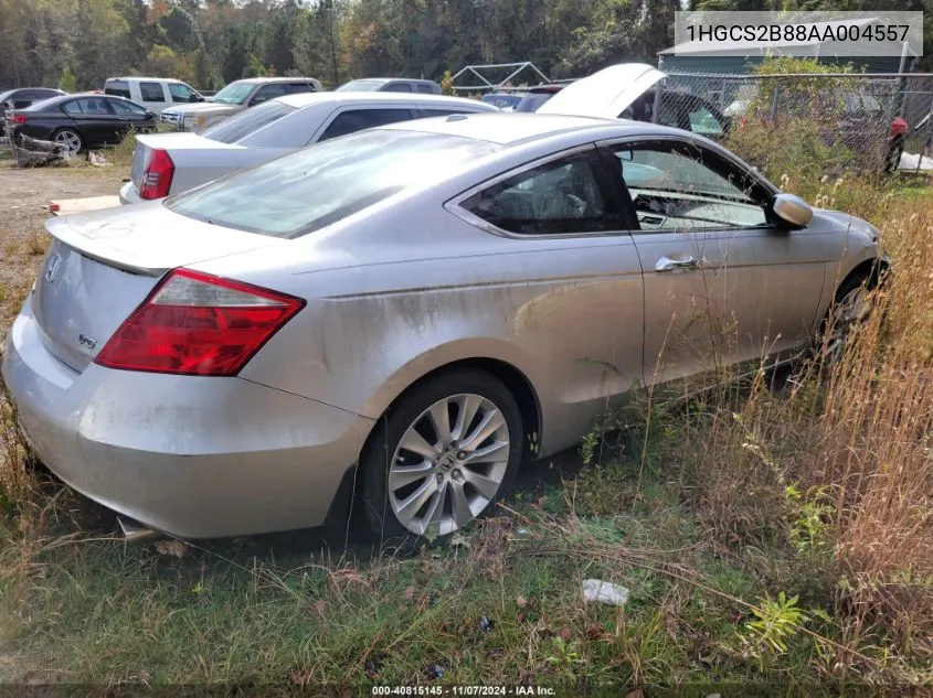 2010 Honda Accord 3.5 Ex-L VIN: 1HGCS2B88AA004557 Lot: 40815145