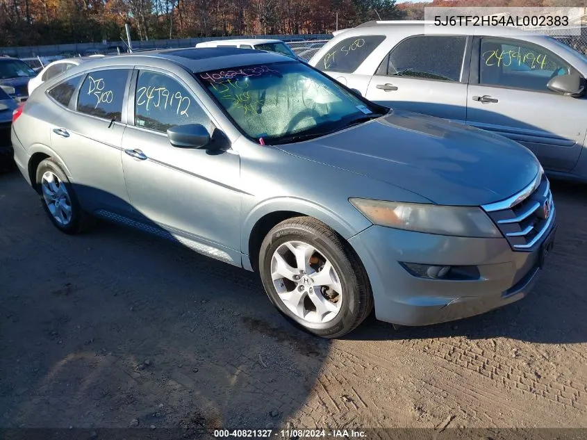 2010 Honda Accord Crosstour Ex-L VIN: 5J6TF2H54AL002383 Lot: 40821327