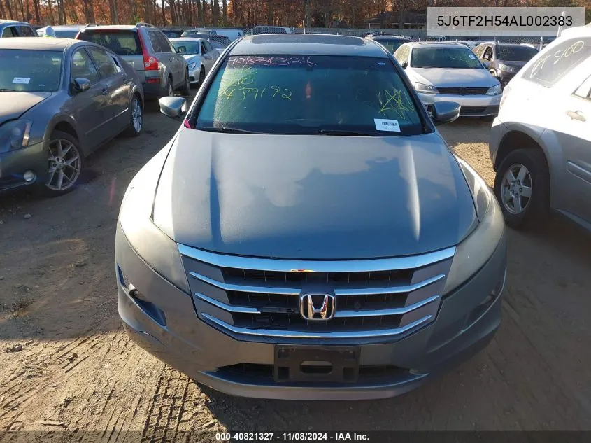 2010 Honda Accord Crosstour Ex-L VIN: 5J6TF2H54AL002383 Lot: 40821327