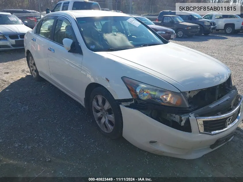 2010 Honda Accord 3.5 Ex-L VIN: 5KBCP3F85AB011815 Lot: 40823449