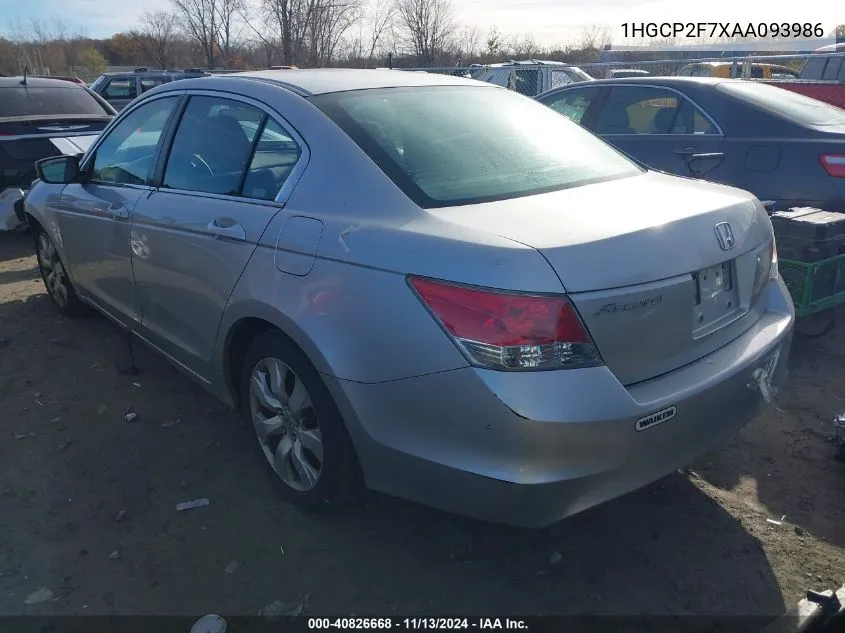 1HGCP2F7XAA093986 2010 Honda Accord 2.4 Ex