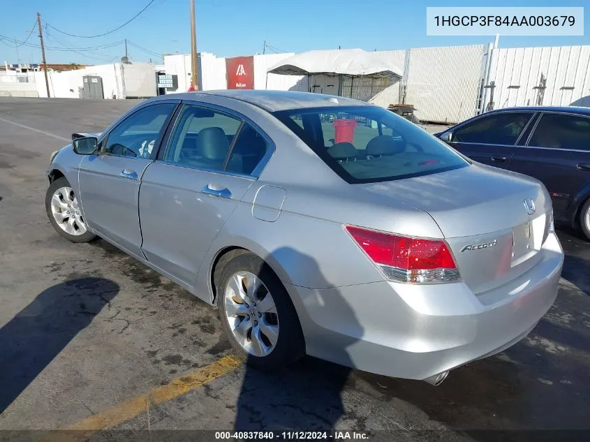 1HGCP3F84AA003679 2010 Honda Accord 3.5 Ex-L