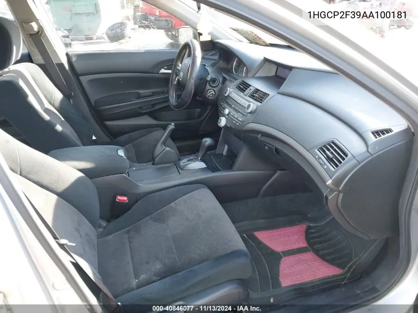 1HGCP2F39AA100181 2010 Honda Accord 2.4 Lx