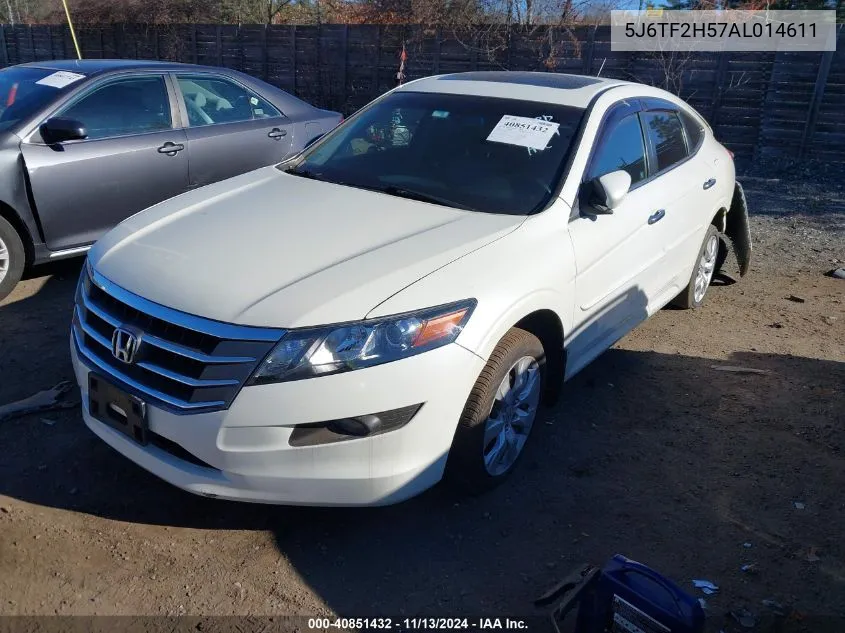 2010 Honda Accord Crosstour Ex-L VIN: 5J6TF2H57AL014611 Lot: 40851432