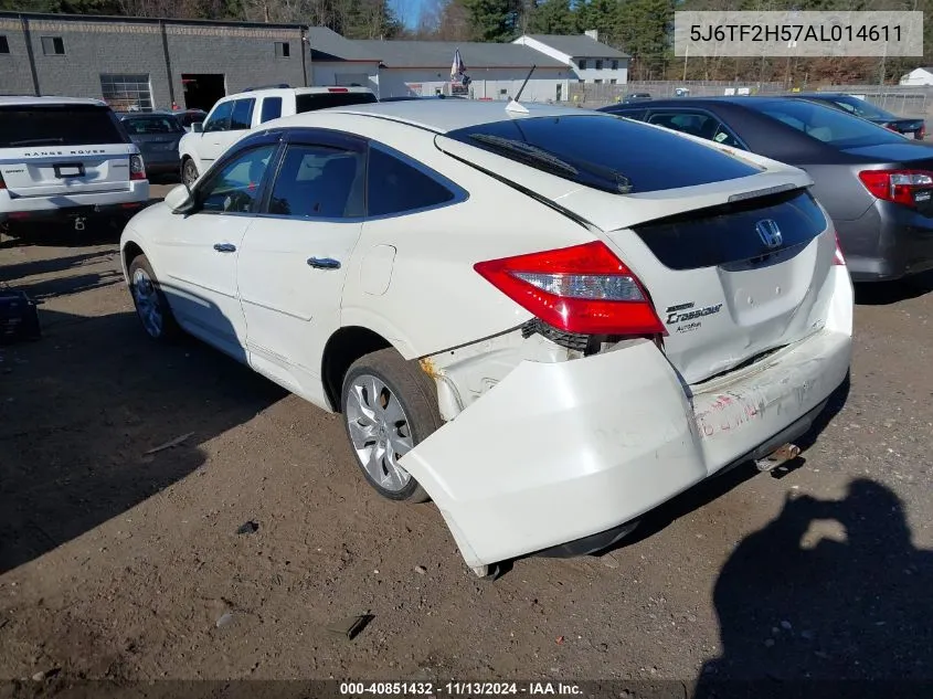 2010 Honda Accord Crosstour Ex-L VIN: 5J6TF2H57AL014611 Lot: 40851432