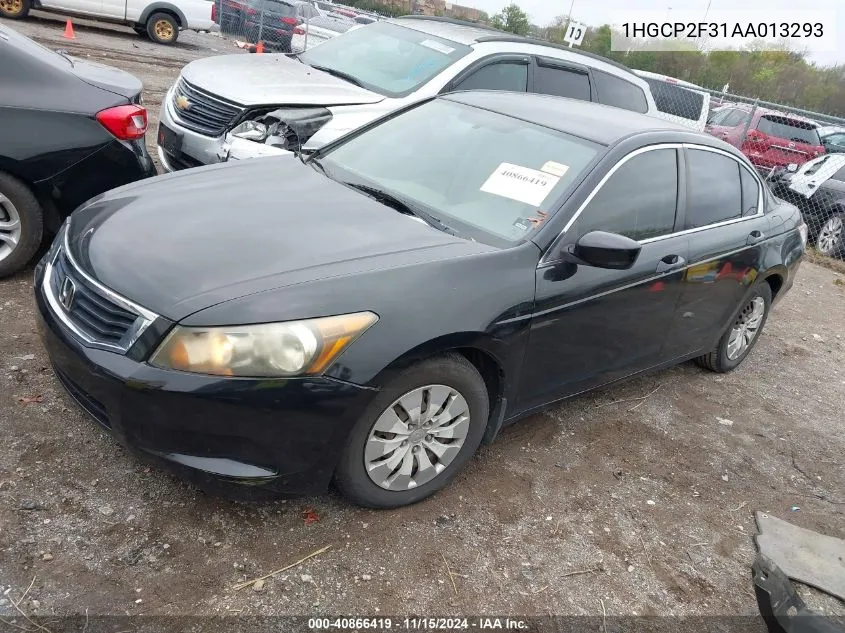 2010 Honda Accord 2.4 Lx VIN: 1HGCP2F31AA013293 Lot: 40866419