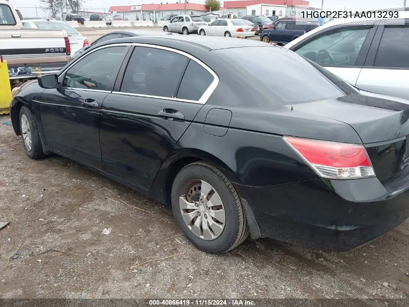 2010 Honda Accord 2.4 Lx VIN: 1HGCP2F31AA013293 Lot: 40866419