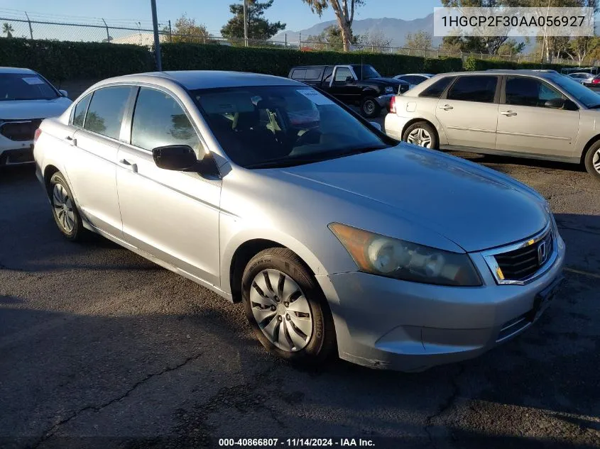 2010 Honda Accord 2.4 Lx VIN: 1HGCP2F30AA056927 Lot: 40866807