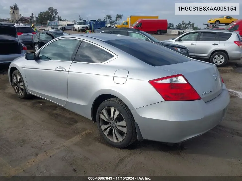 2010 Honda Accord 2.4 Ex-L VIN: 1HGCS1B8XAA005154 Lot: 40867849