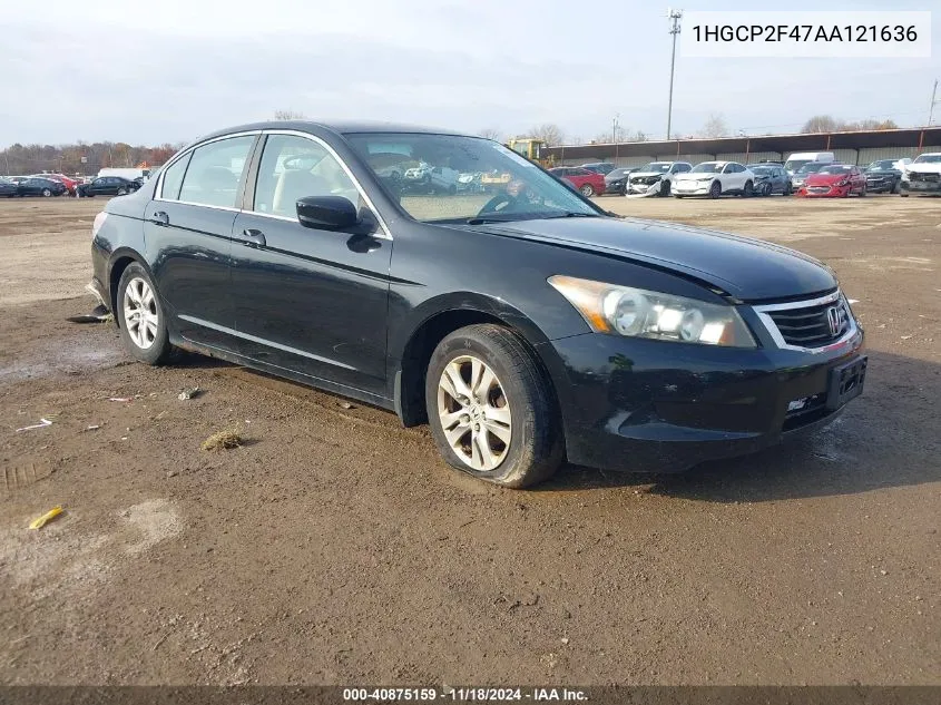 2010 Honda Accord Lxp VIN: 1HGCP2F47AA121636 Lot: 40875159