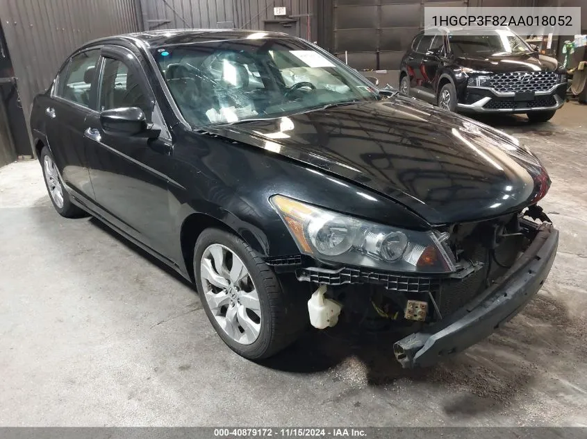 2010 Honda Accord 3.5 Ex-L VIN: 1HGCP3F82AA018052 Lot: 40879172