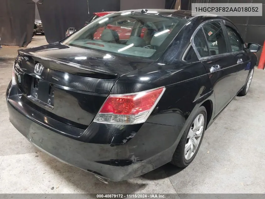 2010 Honda Accord 3.5 Ex-L VIN: 1HGCP3F82AA018052 Lot: 40879172