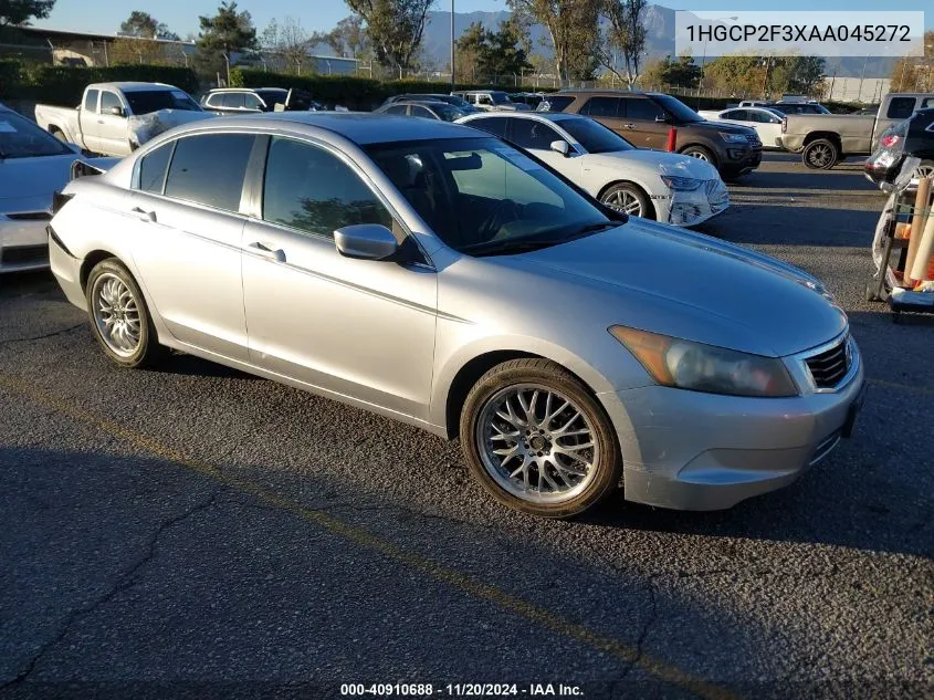 2010 Honda Accord 2.4 Lx VIN: 1HGCP2F3XAA045272 Lot: 40910688