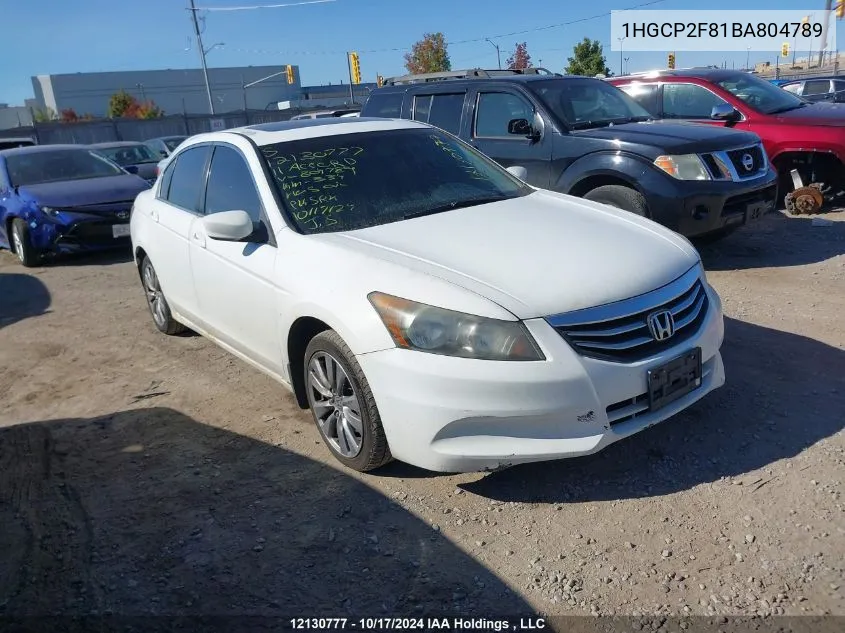 1HGCP2F81BA804789 2011 Honda Accord Sedan