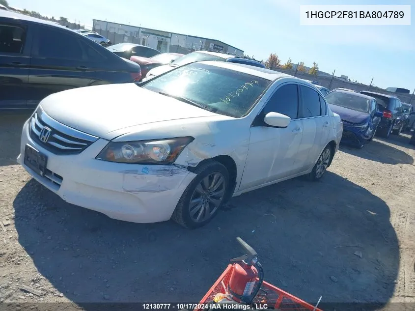 2011 Honda Accord Sedan VIN: 1HGCP2F81BA804789 Lot: 12130777