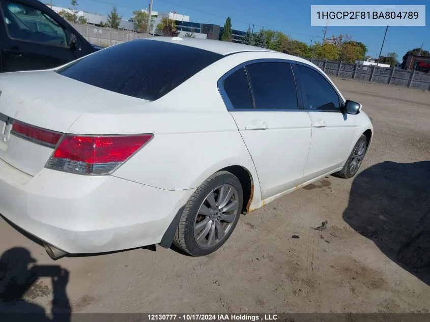 2011 Honda Accord Sedan VIN: 1HGCP2F81BA804789 Lot: 12130777