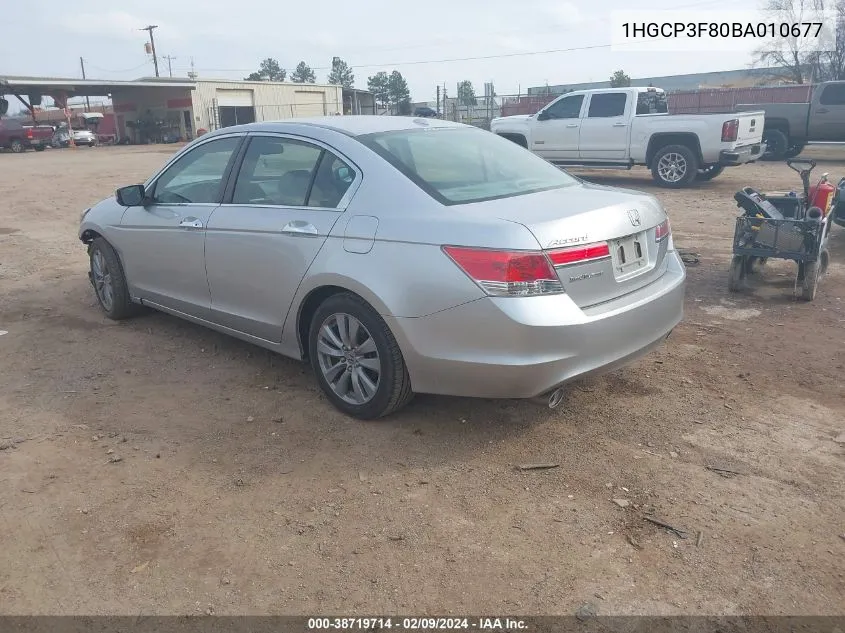 2011 Honda Accord 3.5 Ex-L VIN: 1HGCP3F80BA010677 Lot: 38719714