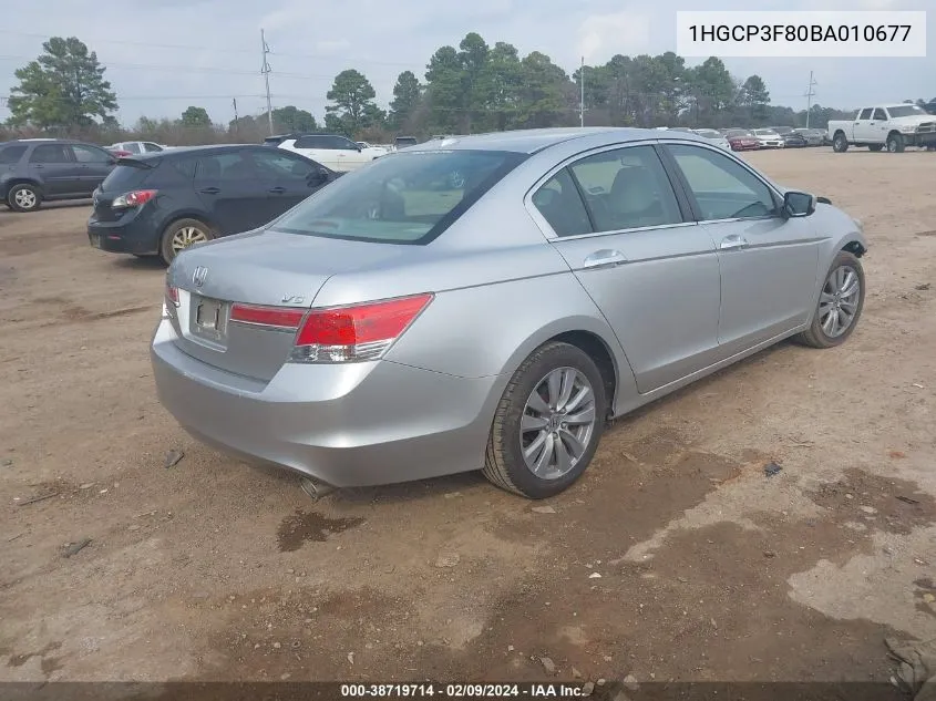 2011 Honda Accord 3.5 Ex-L VIN: 1HGCP3F80BA010677 Lot: 38719714