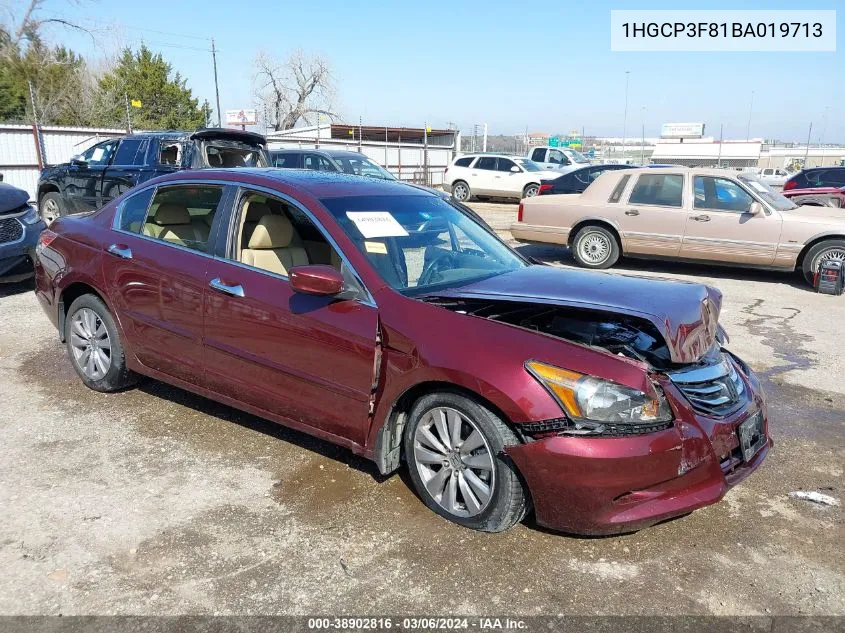 1HGCP3F81BA019713 2011 Honda Accord 3.5 Ex-L