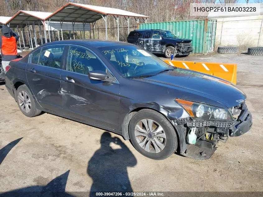 1HGCP2F61BA003228 2011 Honda Accord 2.4 Se