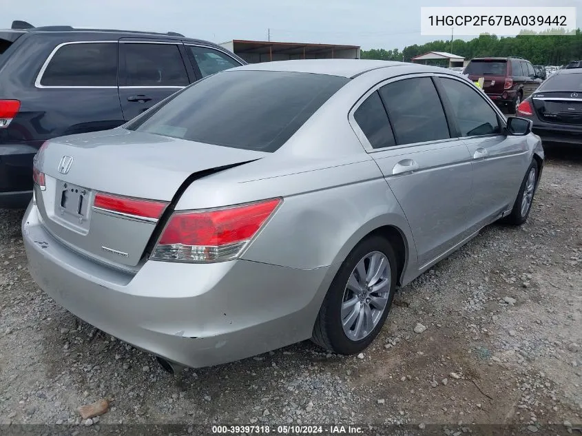 1HGCP2F67BA039442 2011 Honda Accord 2.4 Se