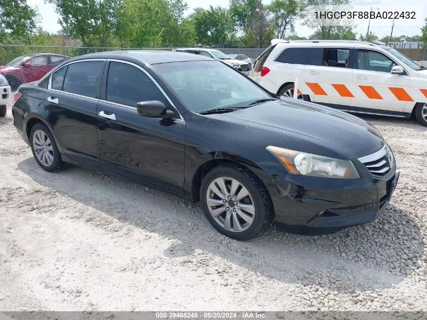 2011 Honda Accord 3.5 Ex-L VIN: 1HGCP3F88BA022432 Lot: 39468248