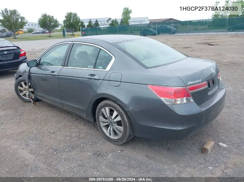 1HGCP2F37BA124030 2011 Honda Accord 2.4 Lx