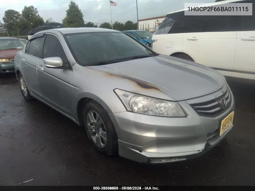 1HGCP2F66BA011115 2011 Honda Accord 2.4 Se