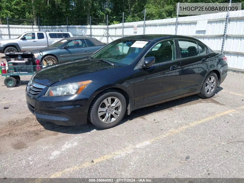 1HGCP2E60BA801009 2011 Honda Accord Sedan