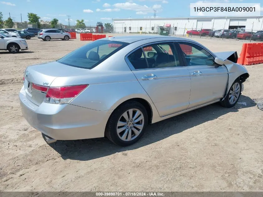 2011 Honda Accord 3.5 Ex-L VIN: 1HGCP3F84BA009001 Lot: 39898701