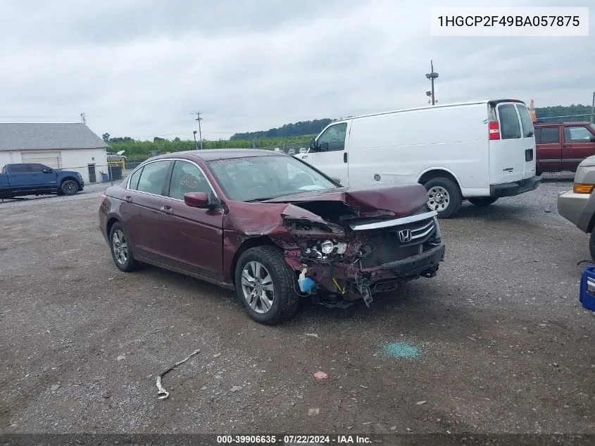 1HGCP2F49BA057875 2011 Honda Accord 2.4 Lx-P