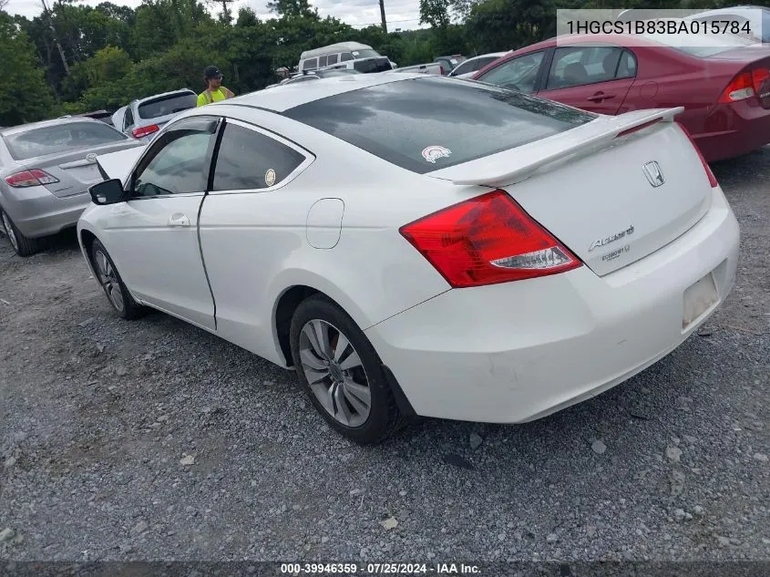 1HGCS1B83BA015784 2011 Honda Accord 2.4 Ex-L