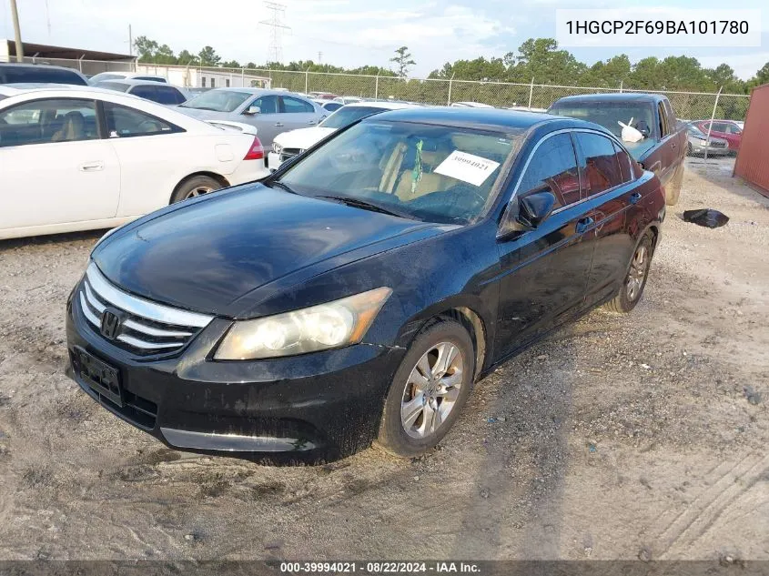 2011 Honda Accord 2.4 Se VIN: 1HGCP2F69BA101780 Lot: 39994021