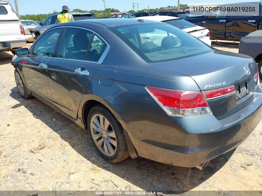 1HGCP3F88BA019255 2011 Honda Accord 3.5 Ex-L